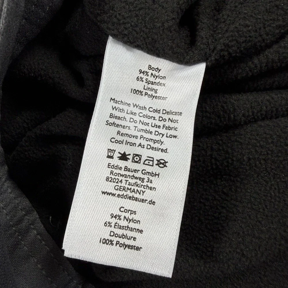 Eddie Bauer First Ascent Softshell Fleece Lined Hiking Pants Mens 36x30 Gray